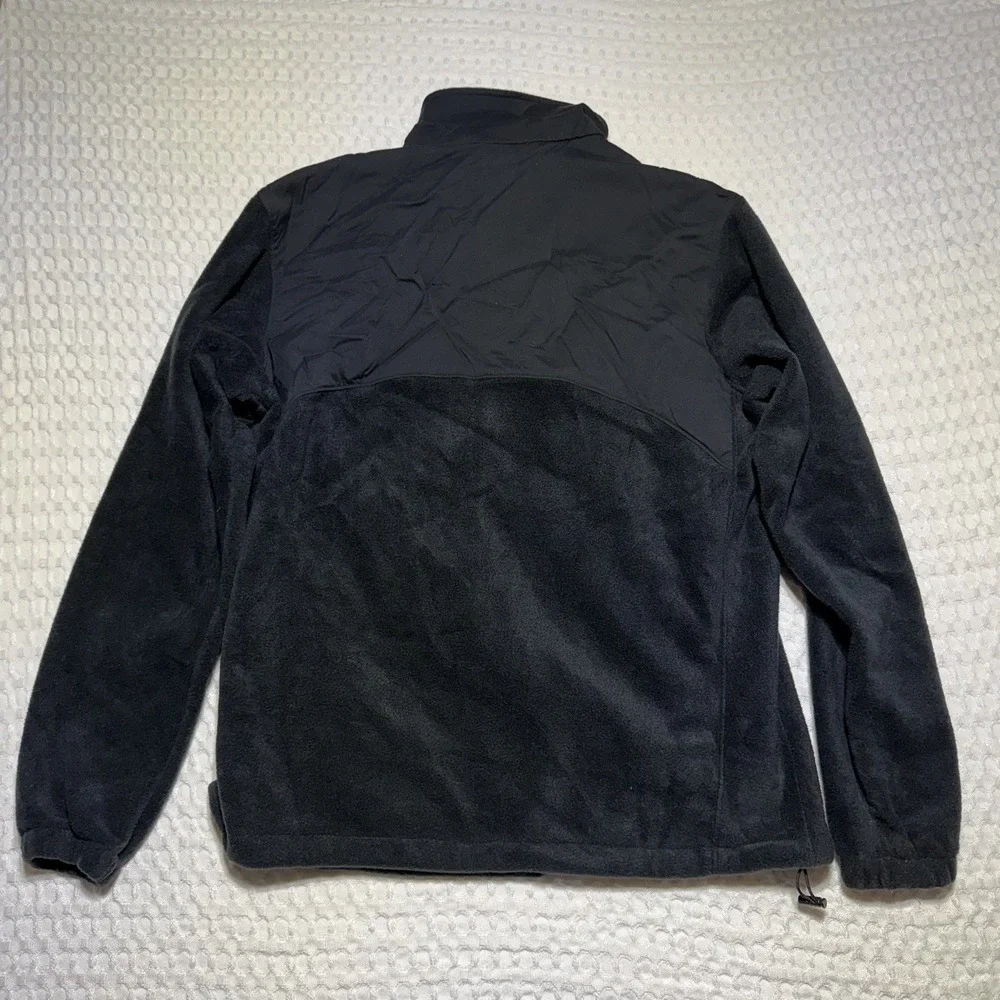 Columbia Sportswear Company Full Zip Fleece Jacket Omni Heat‎ Technology Black L